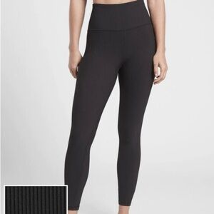 Athleta elation Ribbed Black Leggings